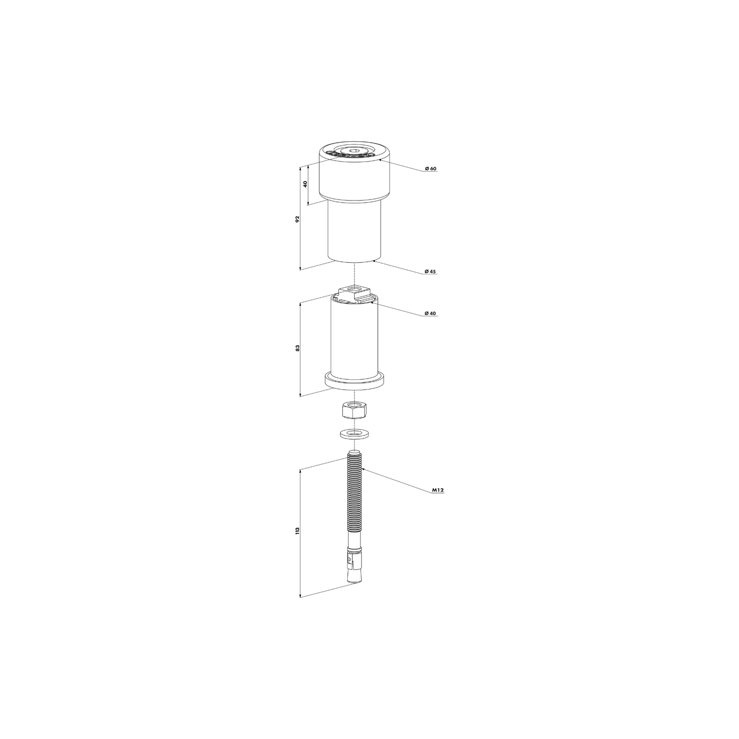 Locinox GATESTOP Poortstop met stootrubber hek kopen