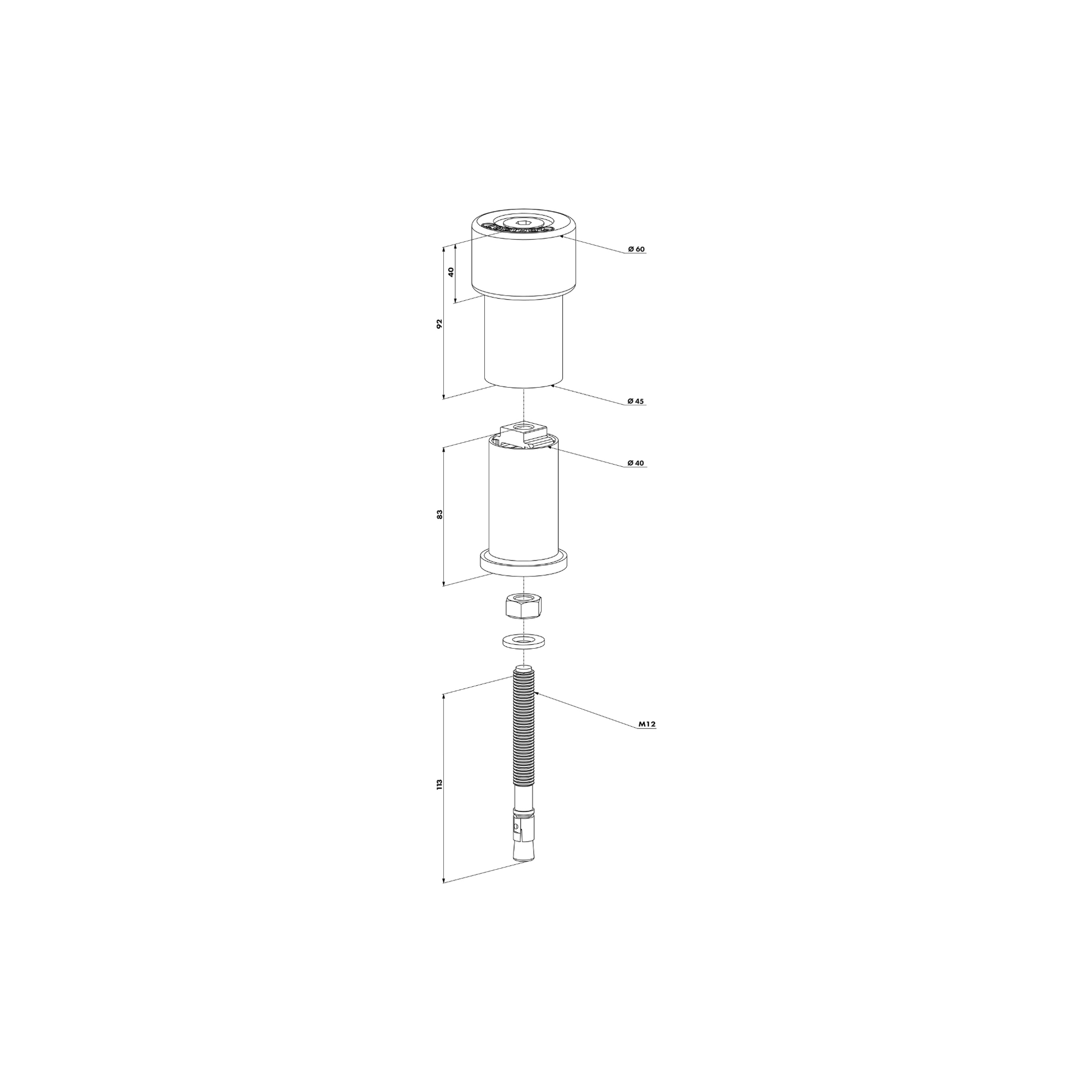 Locinox GATESTOP Poortstop met stootrubber hek kopen