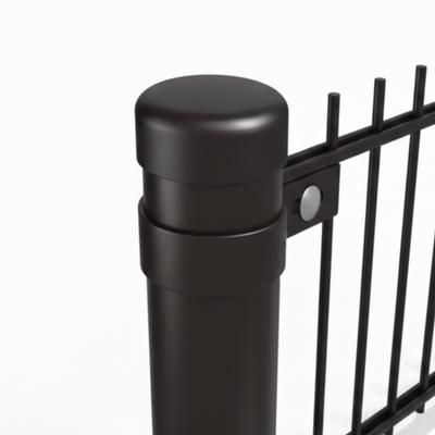 Ronde hoekpaal Ø60 mm compleet met dop en bevestigingsmateriaal voor hekwerk of schutting hek-kopen