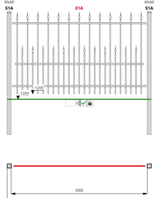 Amethyst Bar Fence – Komplettpaket – Matt Anthrazitgrau