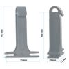 Afstandisolator 6/5/6 mm staafmatten hek kopen