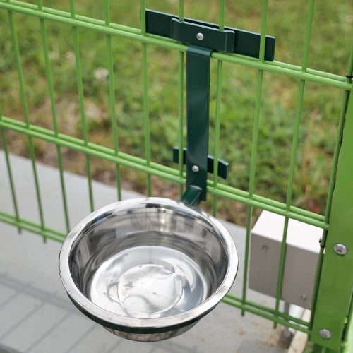 Tränke inklusive Schraubhalterung und Wassertrog